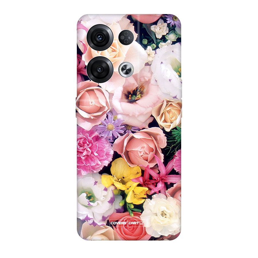 Colorful Roses Original Polycarbonate Back Case for Oppo Reno8 Pro 5G