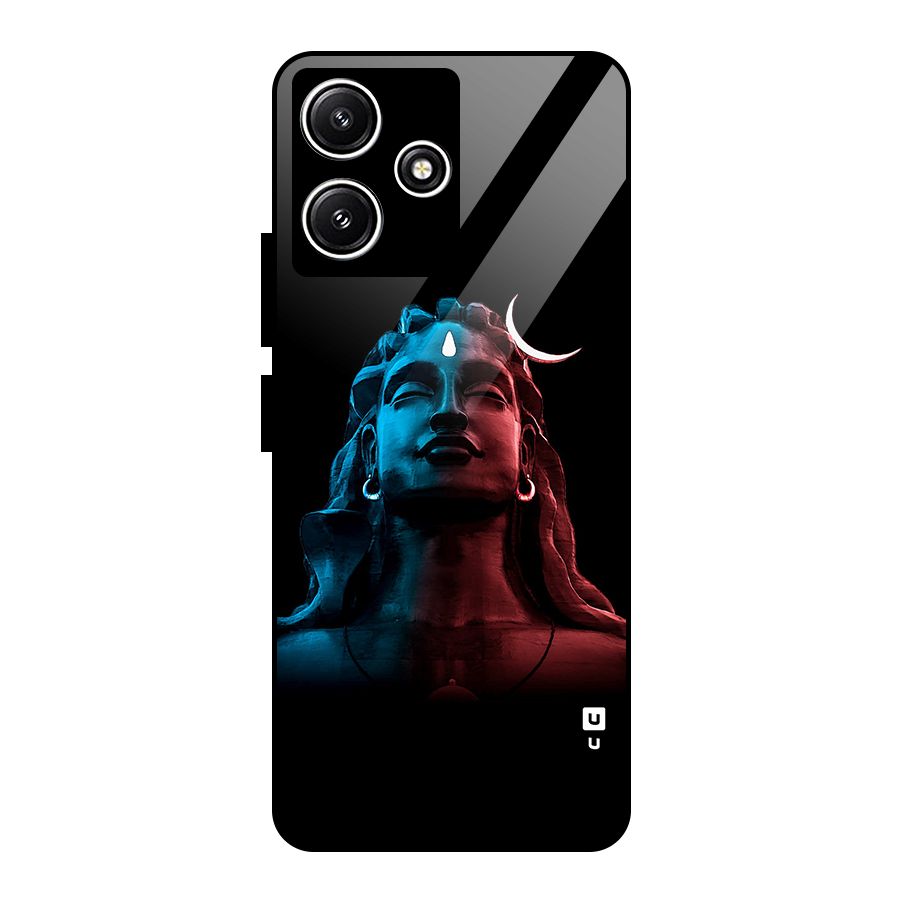 Colorful Shiva Glass Back Case for Redmi 12 5G