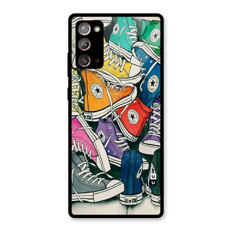 Colorful Shoes Glass Back Case for Galaxy Note 20