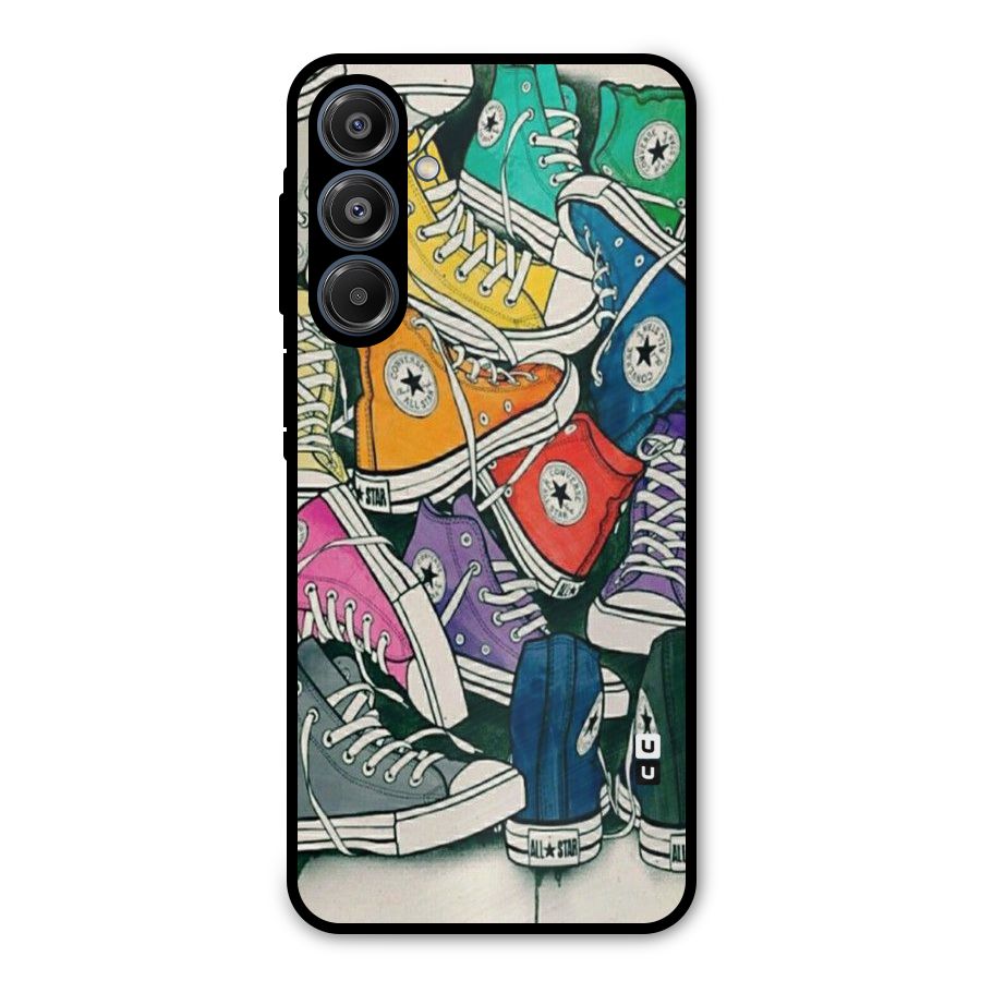 Colorful Shoes Metal Back Case for Galaxy A16 5G