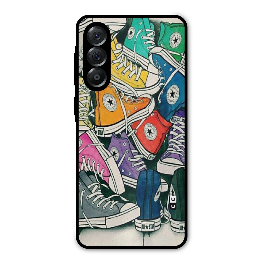 Colorful Shoes Metal Back Case for Galaxy A36