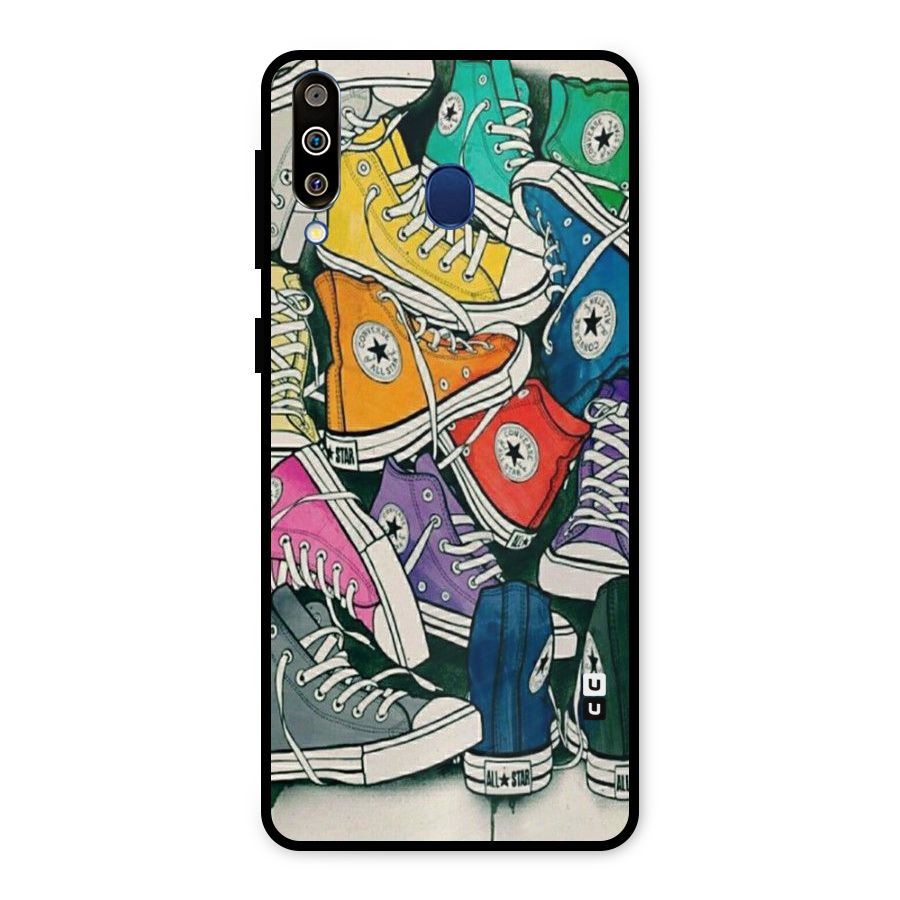 Colorful Shoes Metal Back Case for Galaxy M30