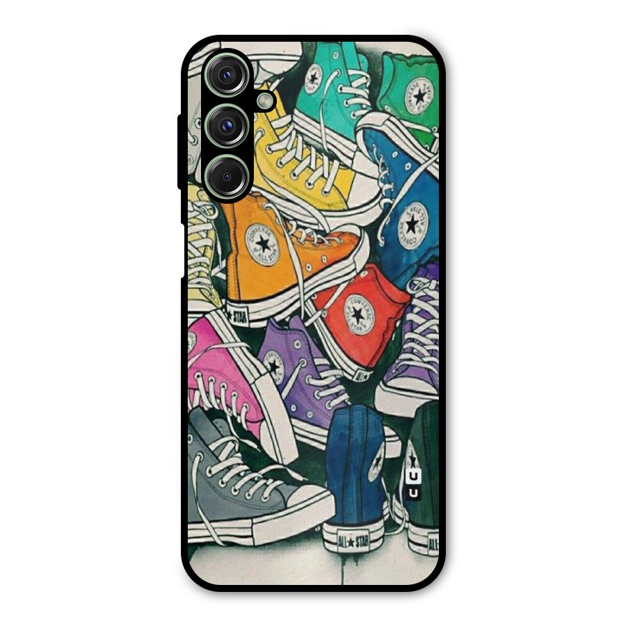 Colorful Shoes Metal Back Case for Galaxy M34