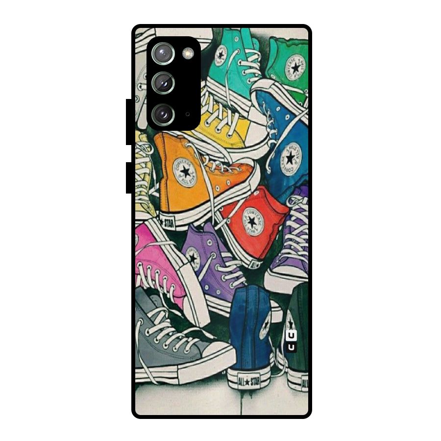 Colorful Shoes Metal Back Case for Galaxy Note 20