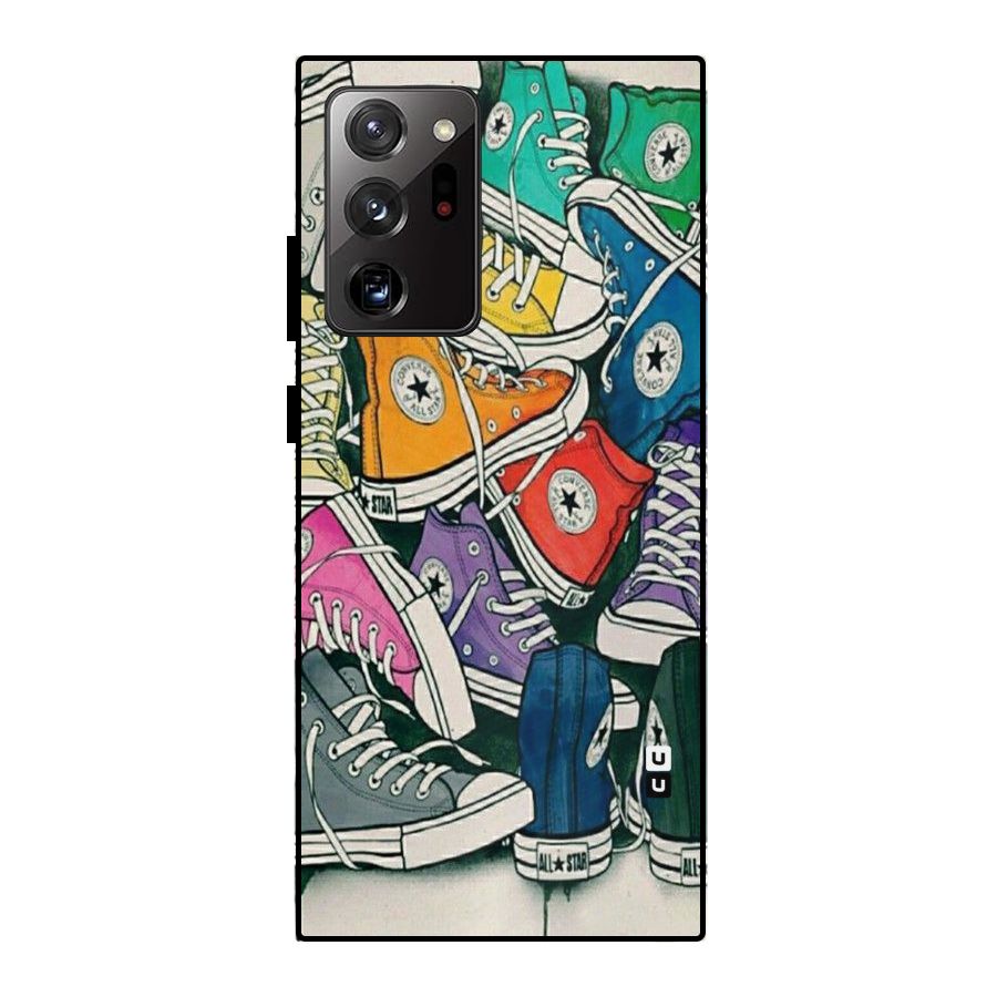 Colorful Shoes Metal Back Case for Galaxy Note 20 Ultra