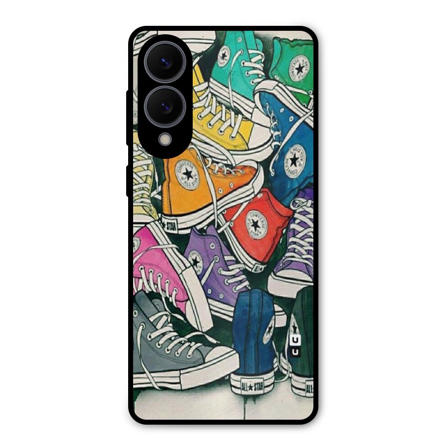 Colorful Shoes Metal Back Case for Galaxy S25 Edge