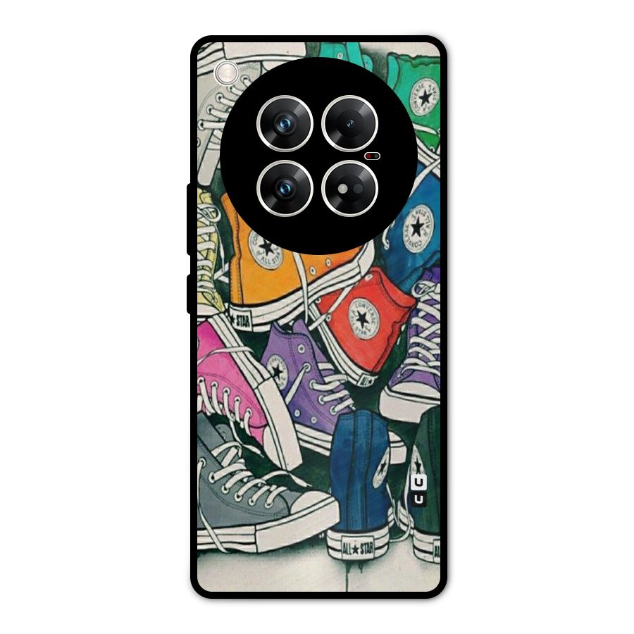 Colorful Shoes Metal Back Case for Infinix Zero 40 5G