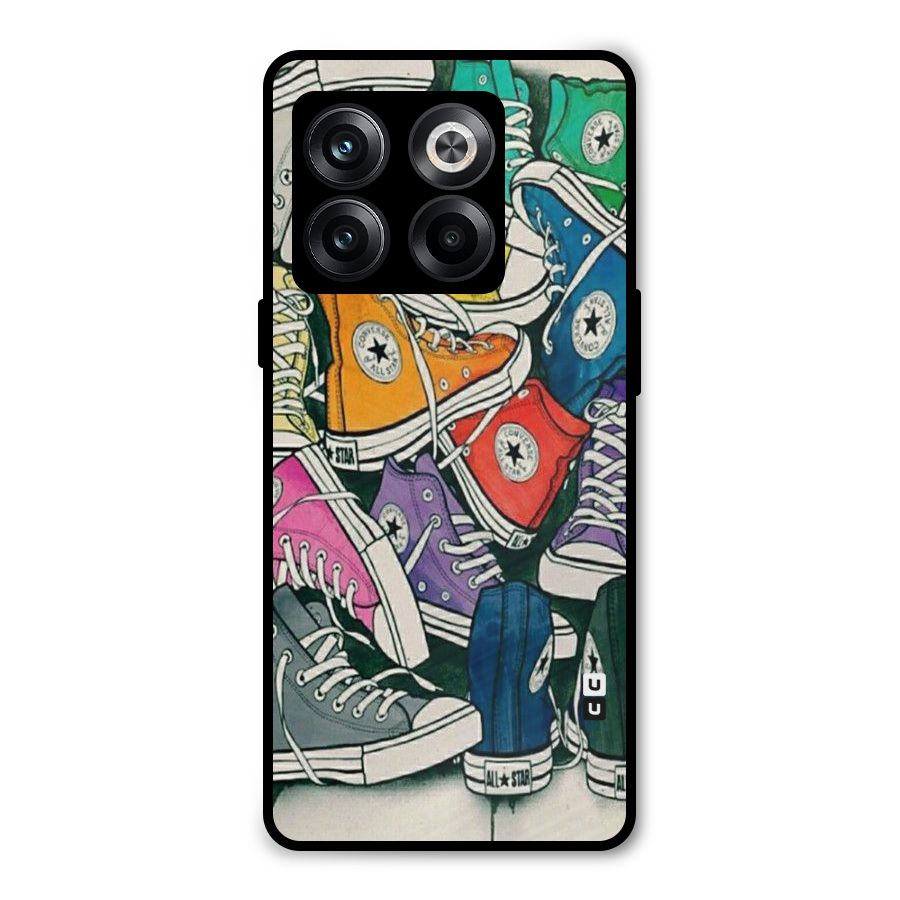 Colorful Shoes Metal Back Case for OnePlus 10T