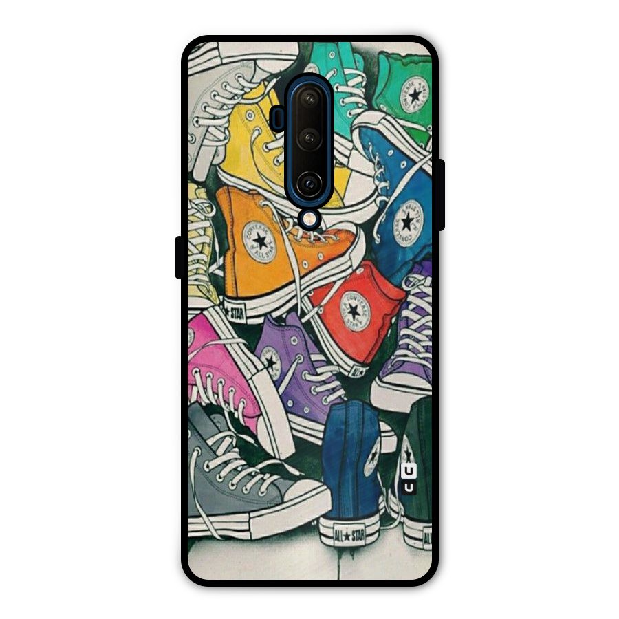 Colorful Shoes Metal Back Case for OnePlus 7T Pro