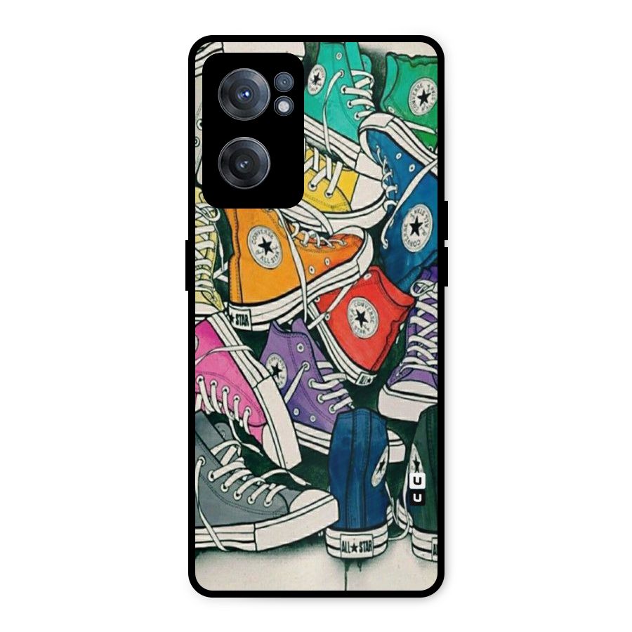 Colorful Shoes Metal Back Case for OnePlus Nord CE 2 5G