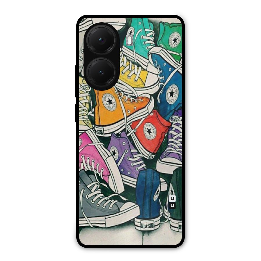 Colorful Shoes Metal Back Case for Poco X7 Pro