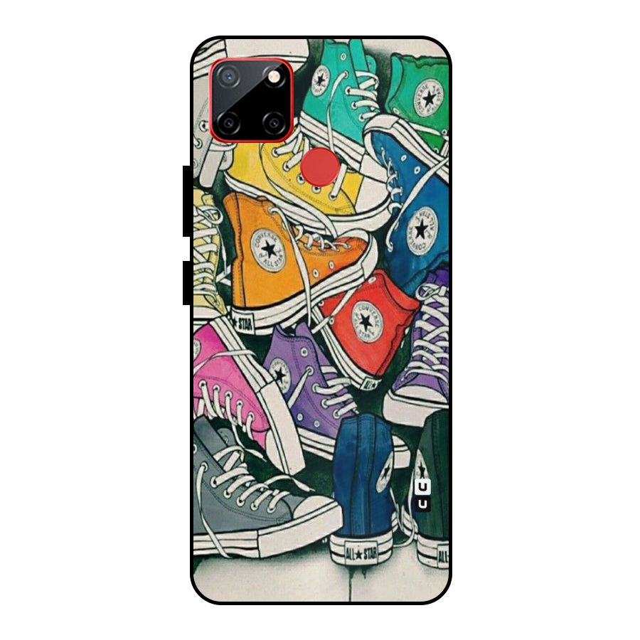 Colorful Shoes Metal Back Case for Realme C12