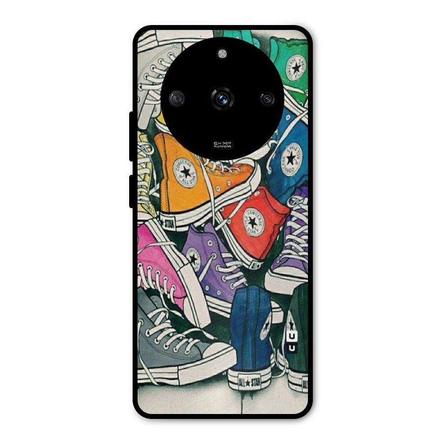 Colorful Shoes Metal Back Case for Realme Narzo 60 5G