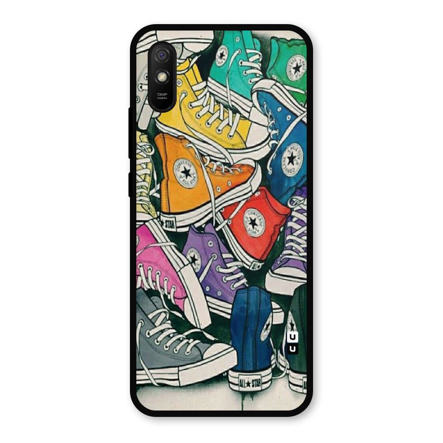 Colorful Shoes Metal Back Case for Redmi 9i