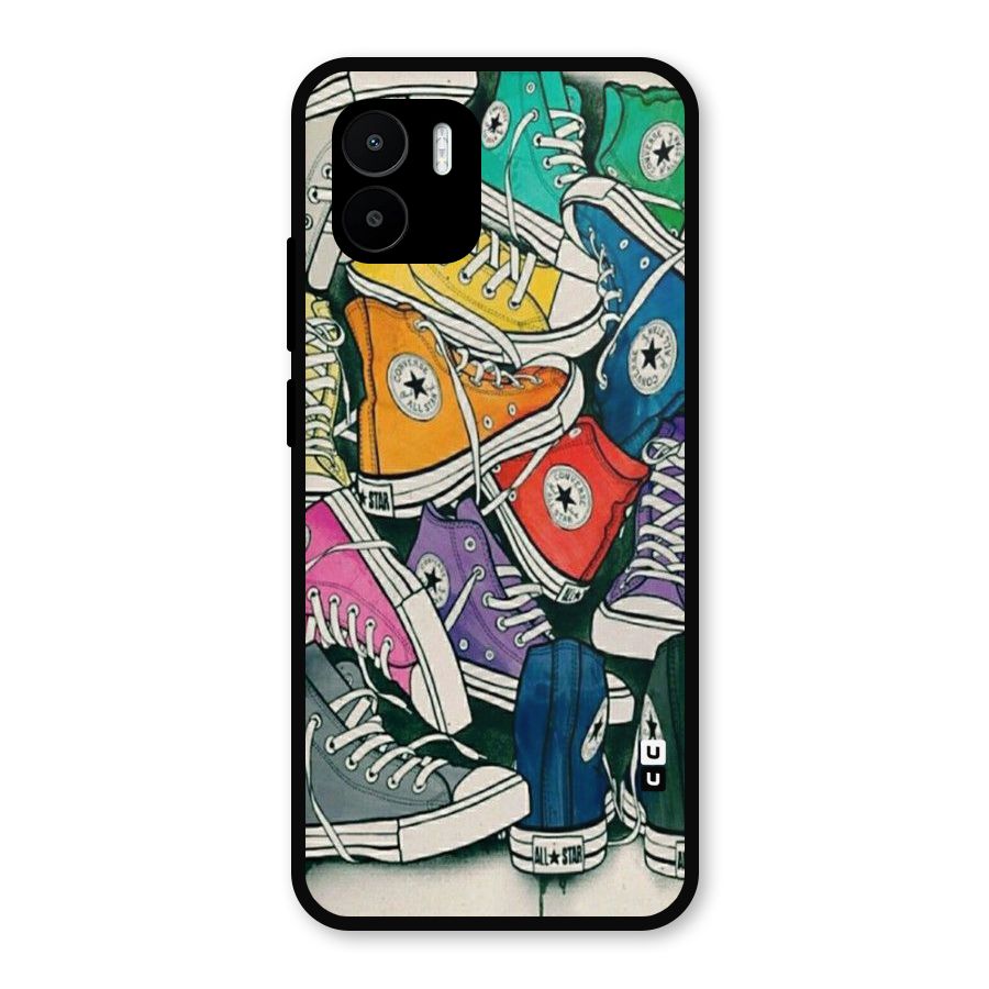 Colorful Shoes Metal Back Case for Redmi A2
