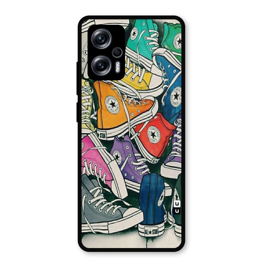 Colorful Shoes Metal Back Case for Redmi K50i