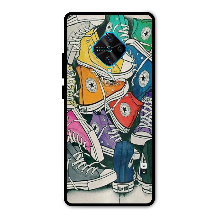 Colorful Shoes Metal Back Case for Vivo S1 Pro