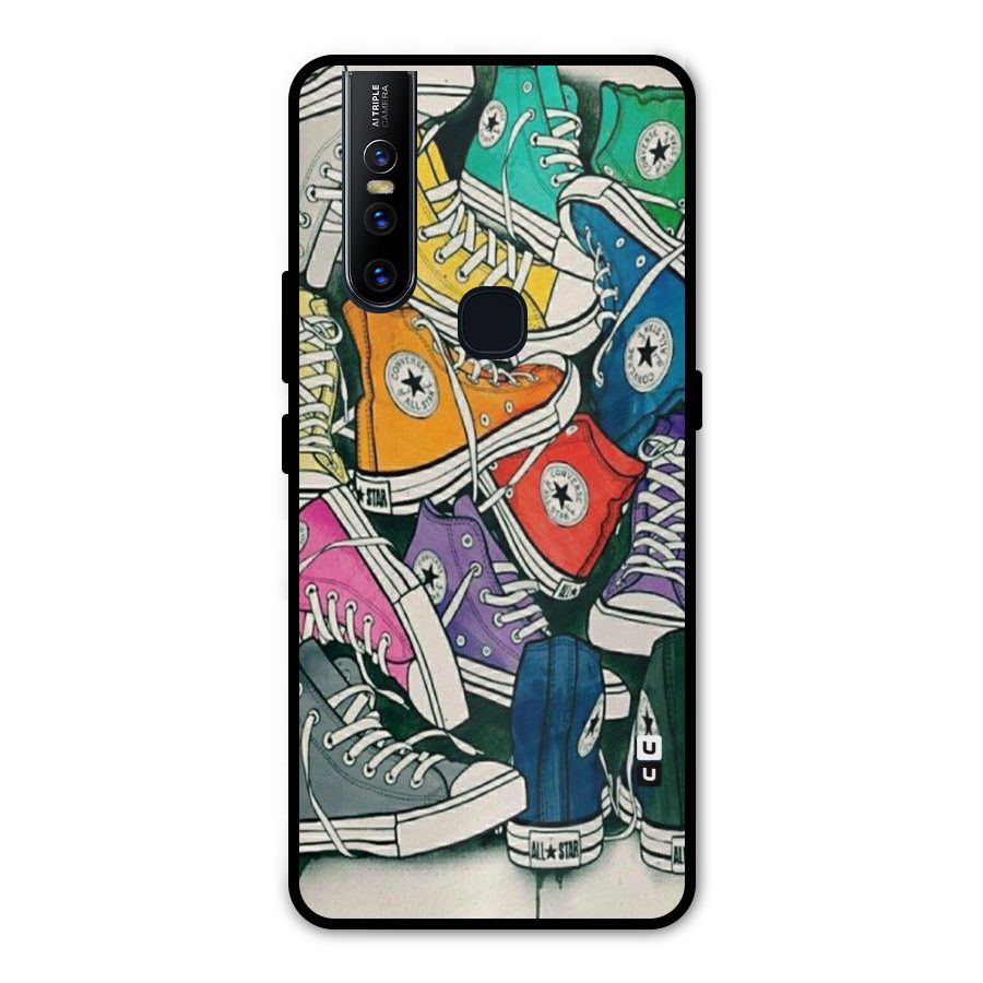 Colorful Shoes Metal Back Case for Vivo V15