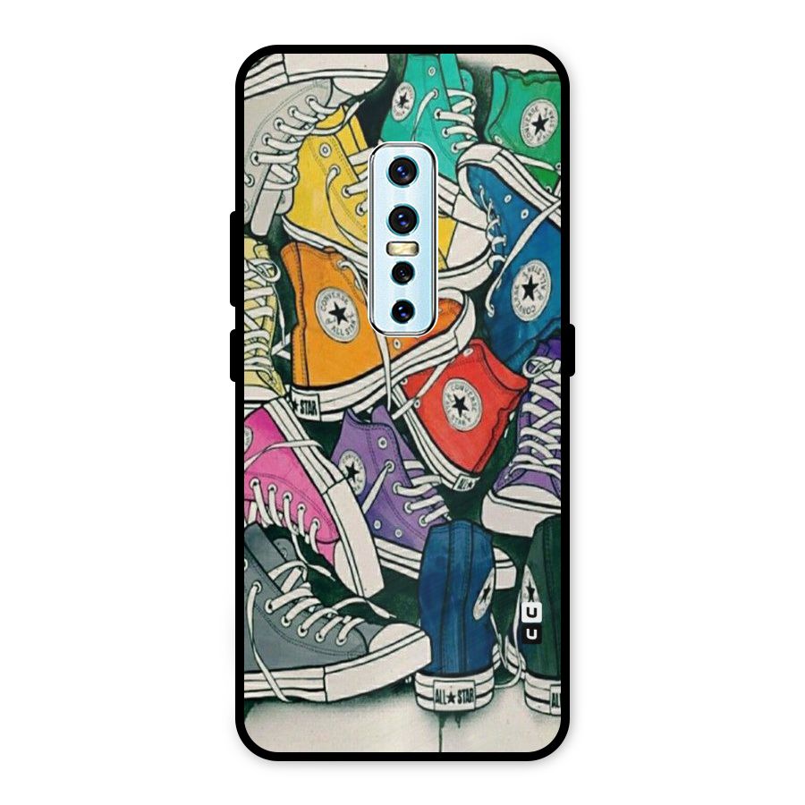 Colorful Shoes Metal Back Case for Vivo V17 Pro