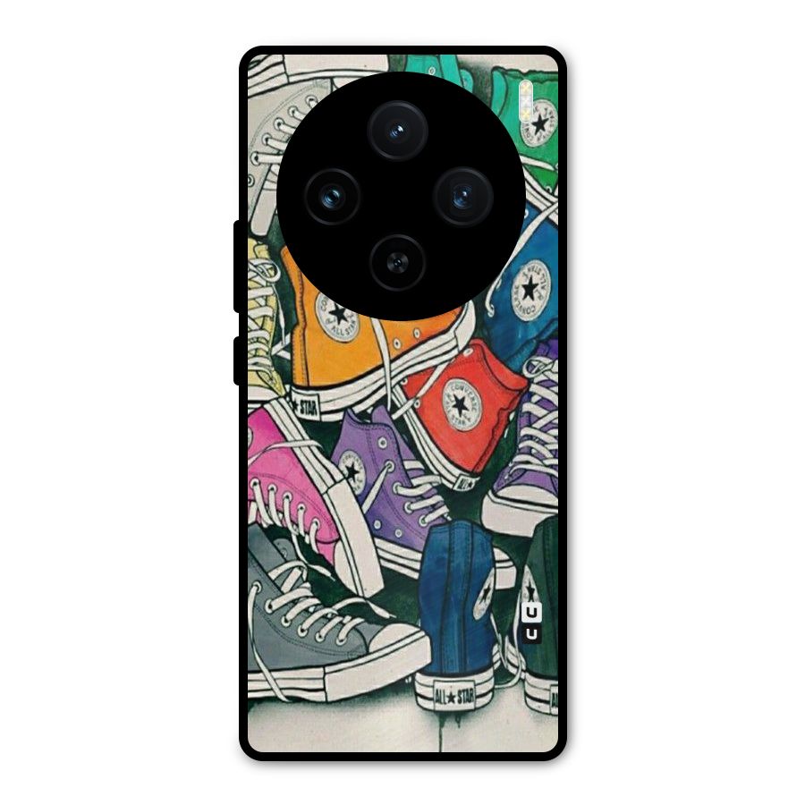 Colorful Shoes Metal Back Case for Vivo X100