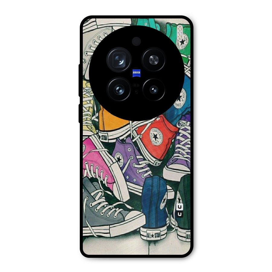 Colorful Shoes Metal Back Case for Vivo X200 Pro