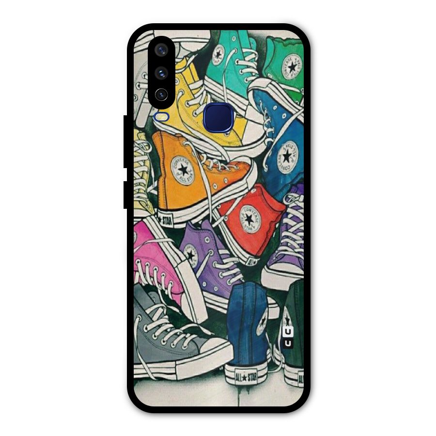Colorful Shoes Metal Back Case for Vivo Y15