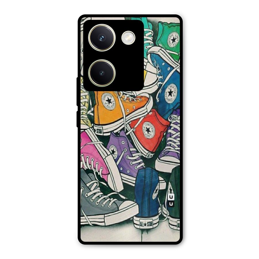 Colorful Shoes Metal Back Case for Vivo Y200 Pro