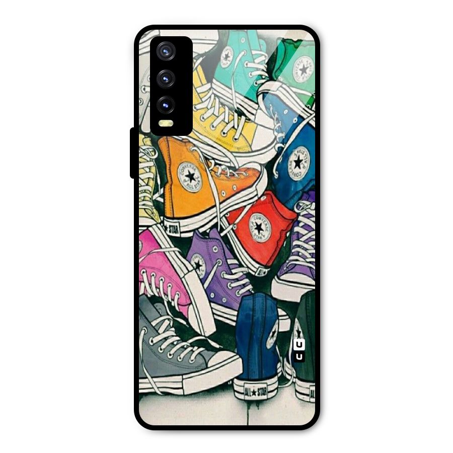 Colorful Shoes Metal Back Case for Vivo Y20t