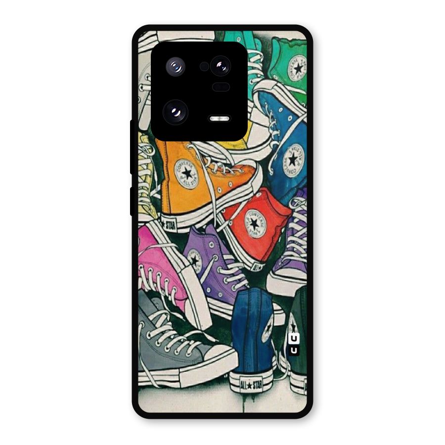Colorful Shoes Metal Back Case for Xiaomi 13 Pro