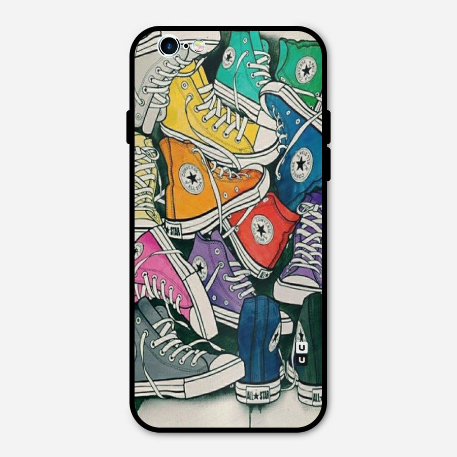 Colorful Shoes Metal Back Case for iPhone 6 6s