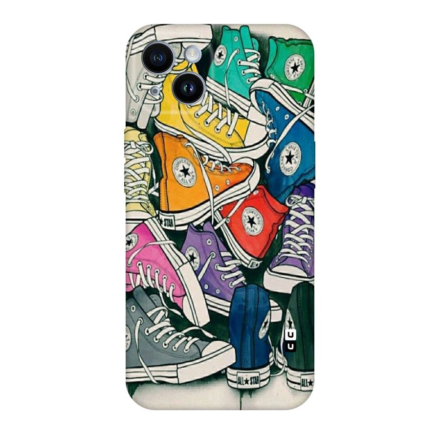 Colorful Shoes Original Polycarbonate Back Case for iPhone 14