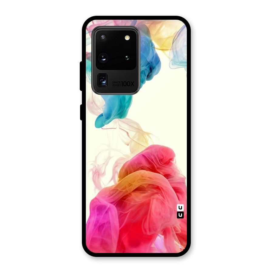 Colorful Splash Glass Back Case for Galaxy S20 Ultra