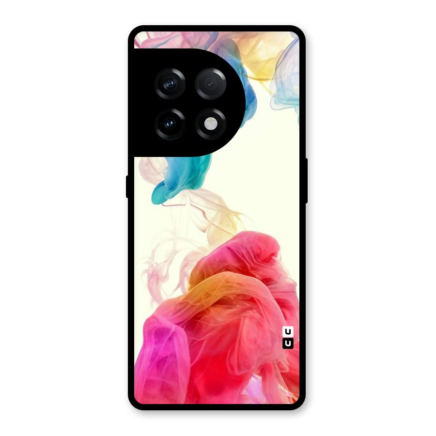 Colorful Splash Glass Back Case for OnePlus 11R