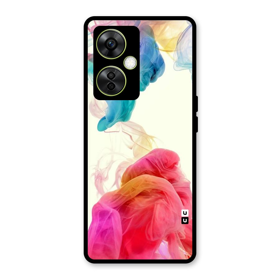 Colorful Splash Glass Back Case for OnePlus Nord CE 3 Lite