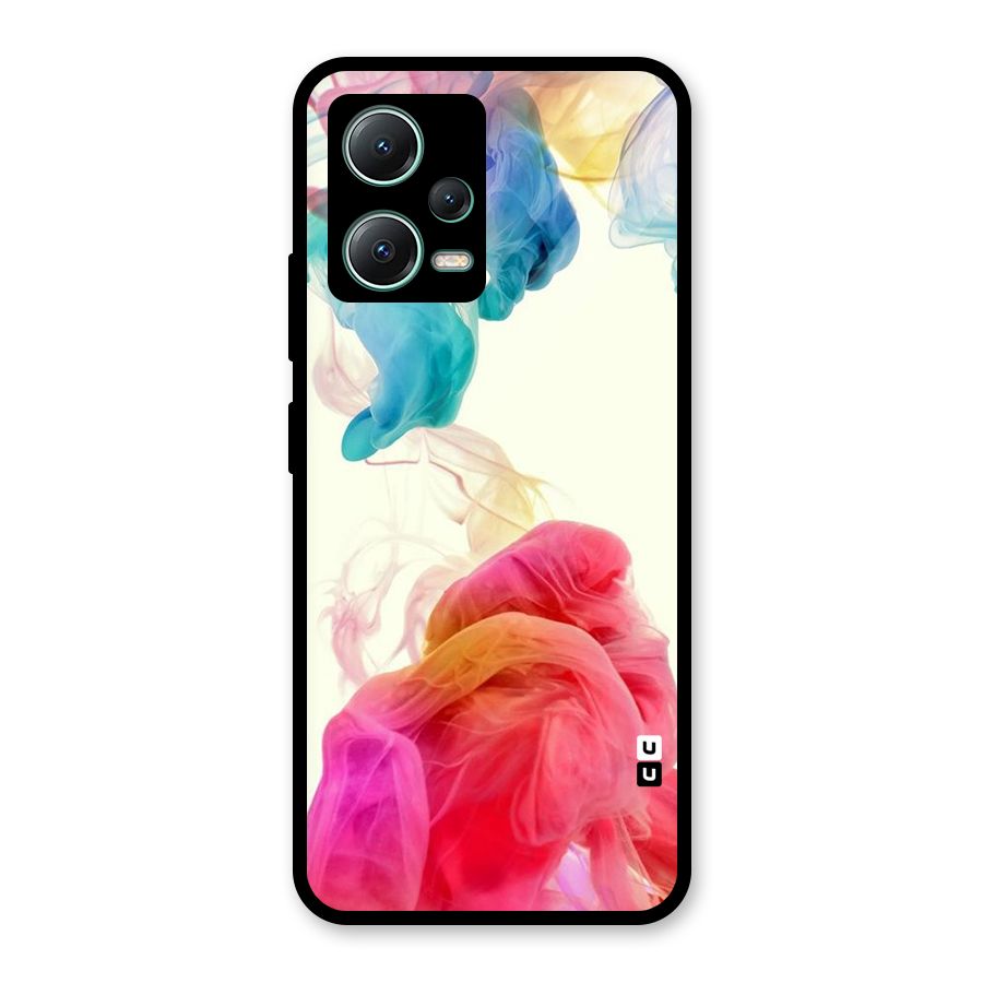 Colorful Splash Glass Back Case for Poco X5