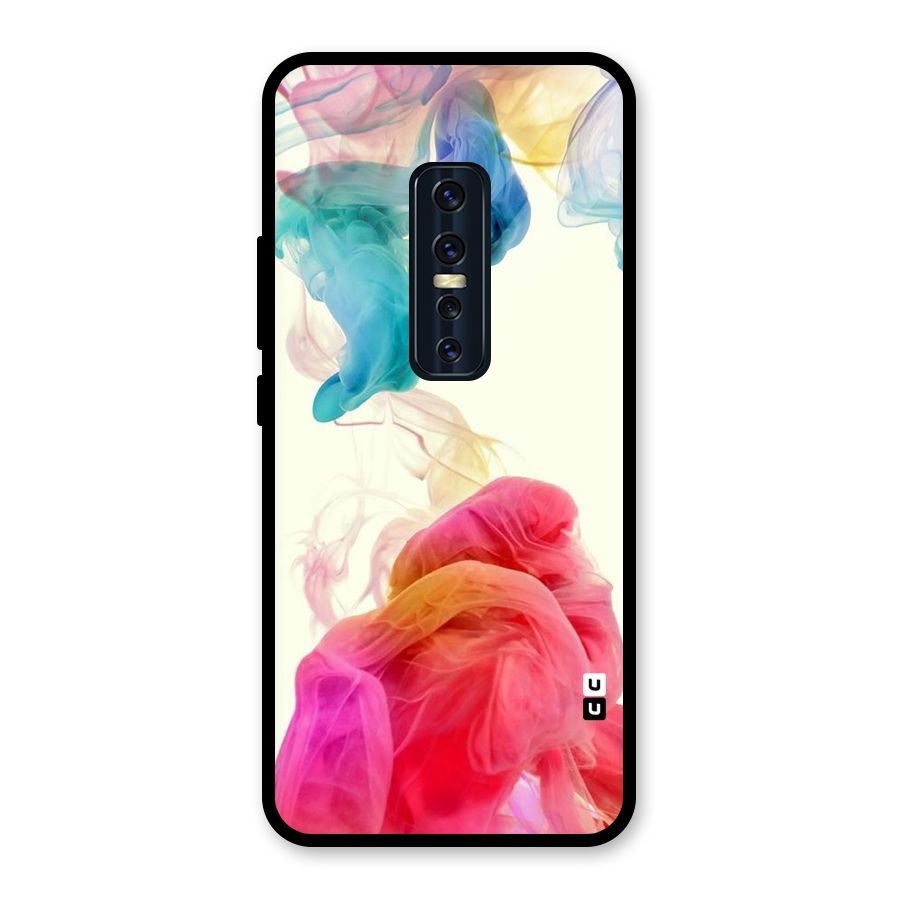Colorful Splash Glass Back Case for Vivo V17 Pro