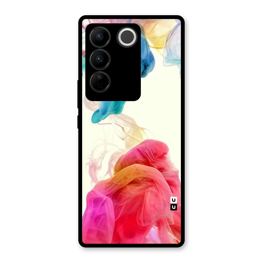 Colorful Splash Glass Back Case for Vivo V27