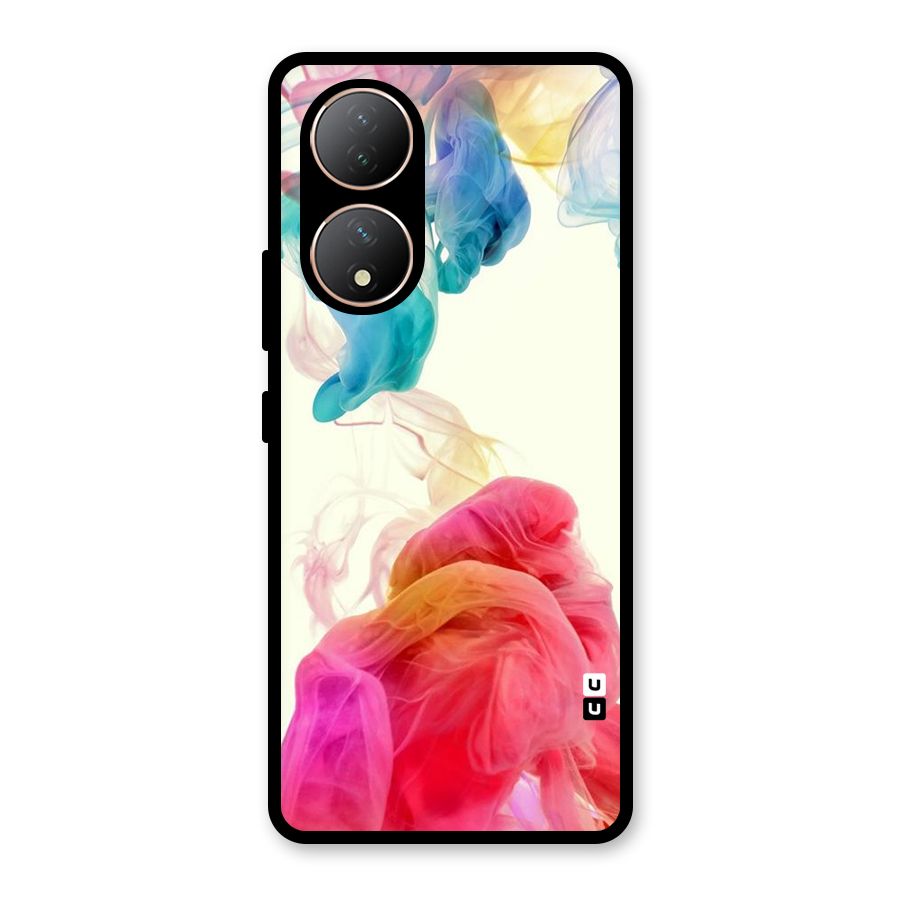 Colorful Splash Glass Back Case for Vivo Y100A