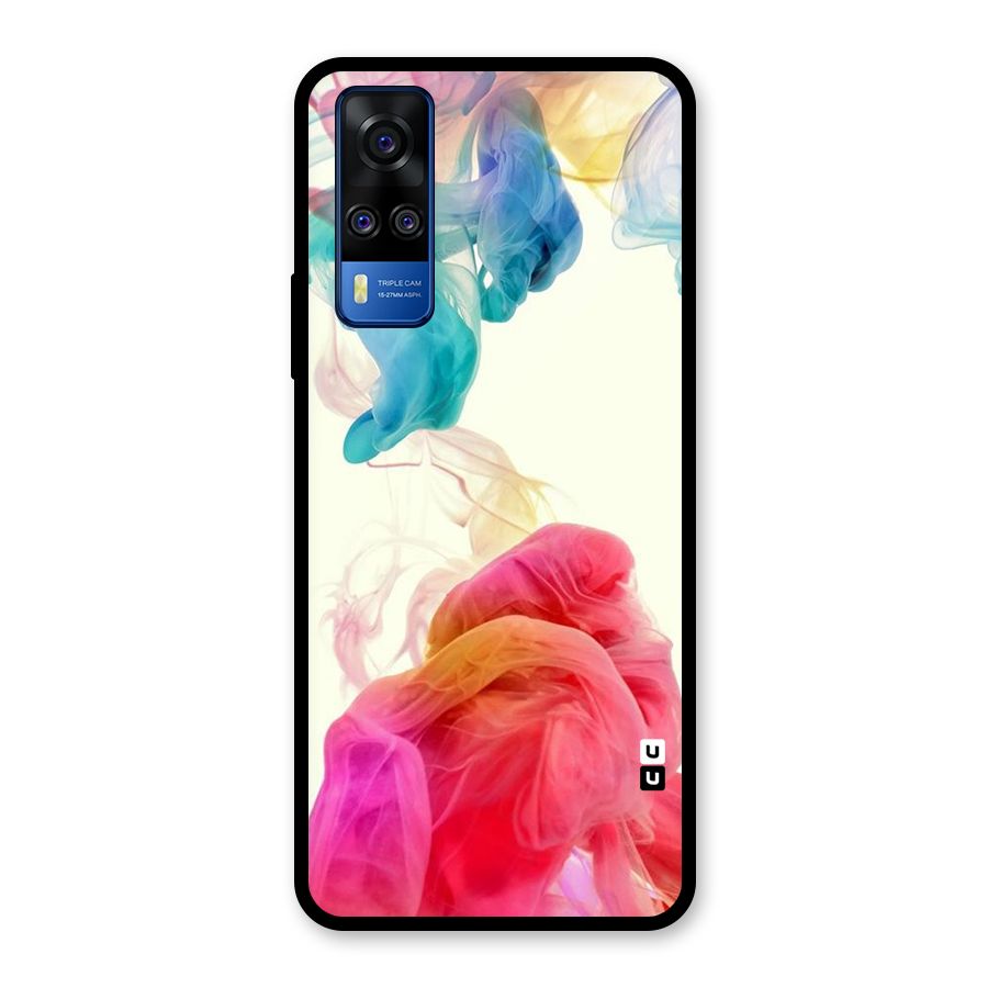 Colorful Splash Glass Back Case for Vivo Y31