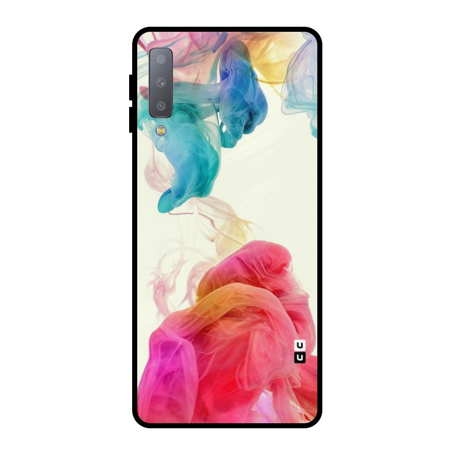 Colorful Splash Metal Back Case for Galaxy A7 (2018)