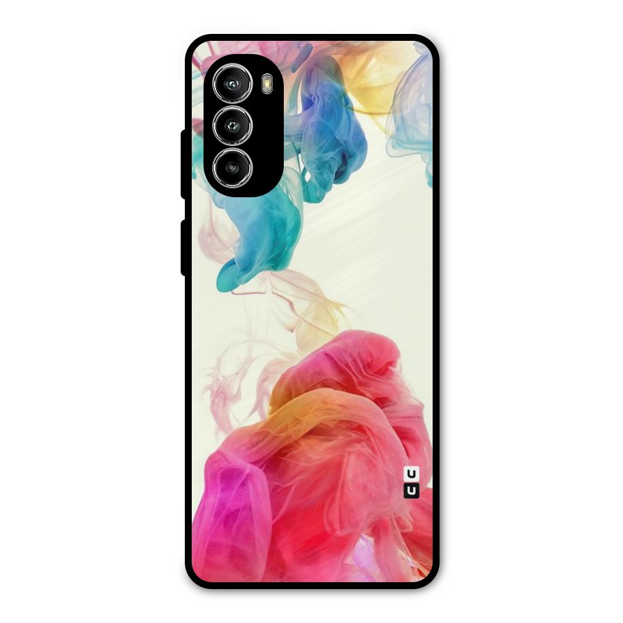 Colorful Splash Metal Back Case for Moto G52