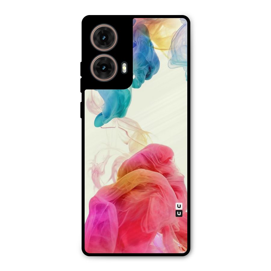Colorful Splash Metal Back Case for Moto G85