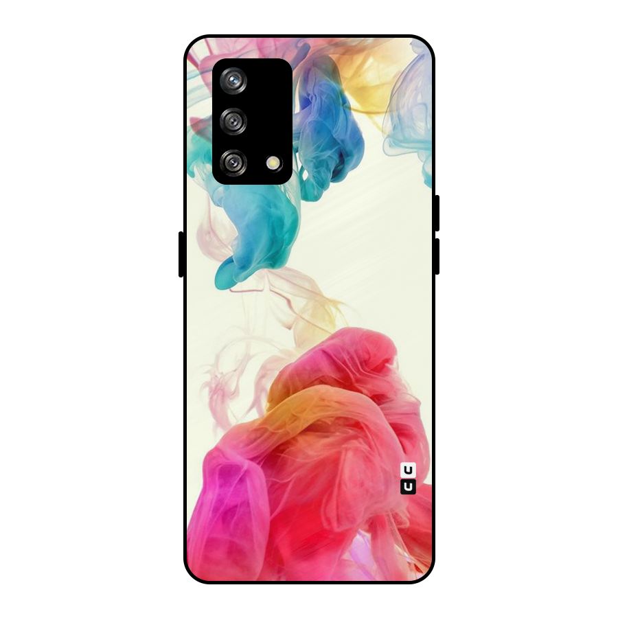 Colorful Splash Metal Back Case for Oppo F19