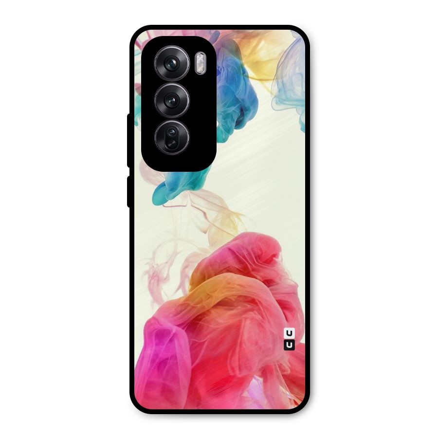 Colorful Splash Metal Back Case for Oppo Reno12 Pro