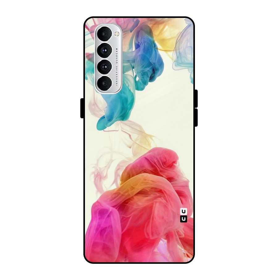 Colorful Splash Metal Back Case for Oppo Reno4 Pro
