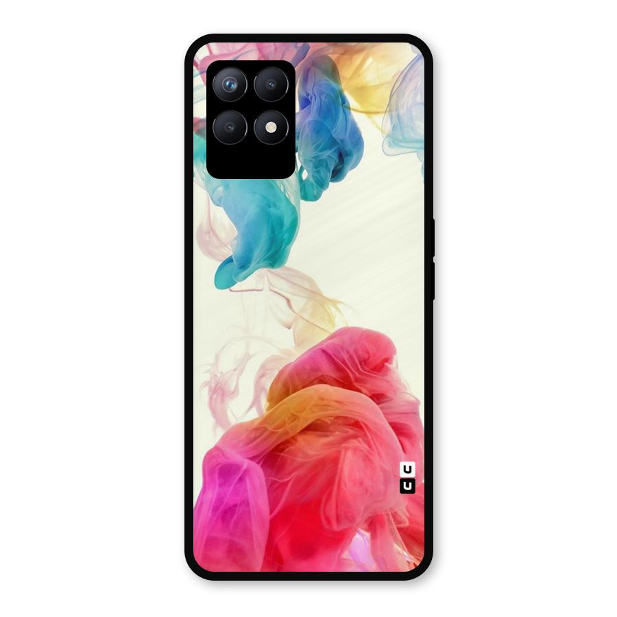 Colorful Splash Metal Back Case for Realme 8i
