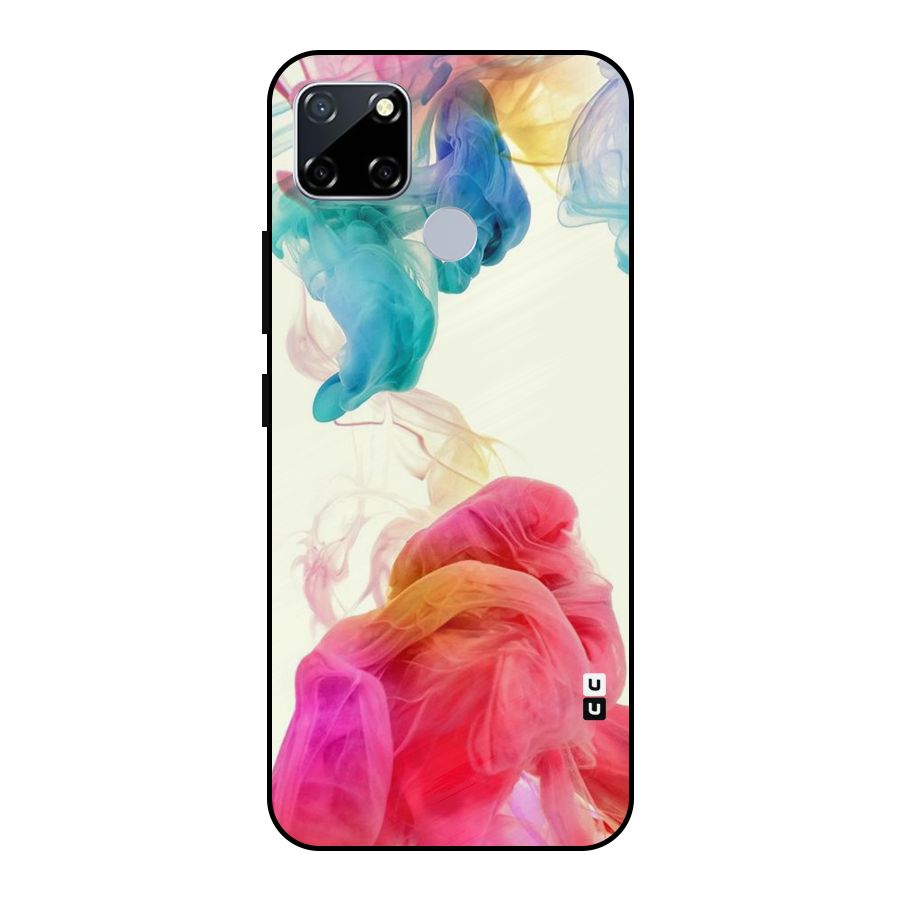 Colorful Splash Metal Back Case for Realme Narzo 30A