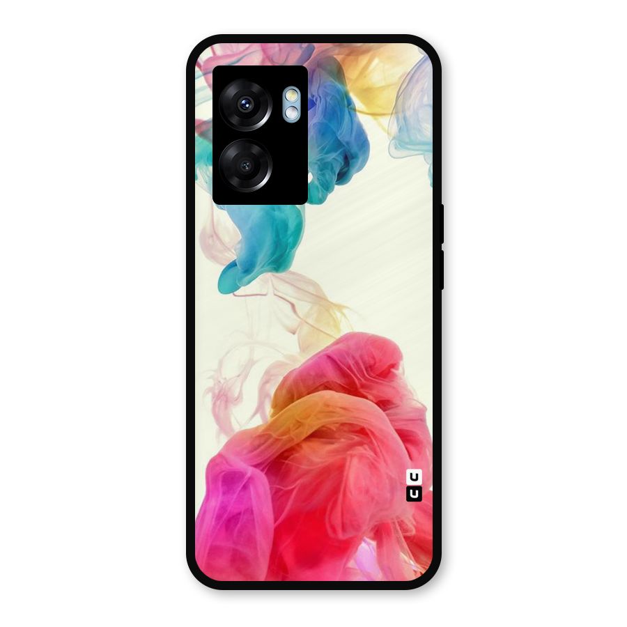 Colorful Splash Metal Back Case for Realme Narzo 50 5G