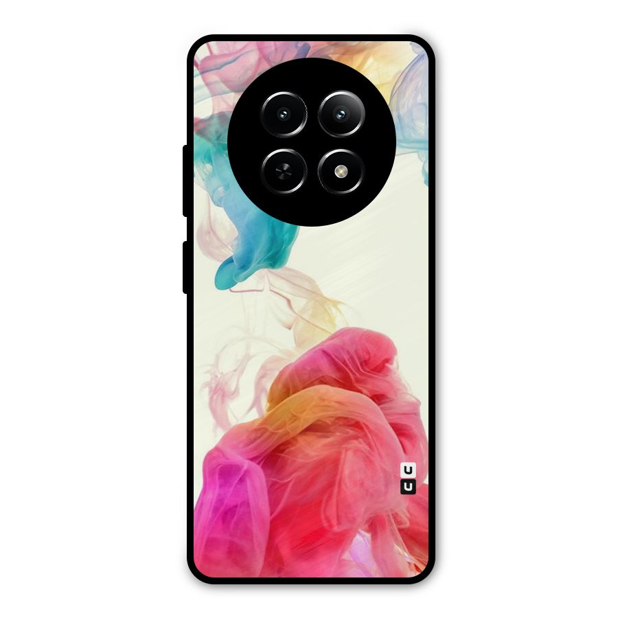 Colorful Splash Metal Back Case for Realme Narzo 70x 5G