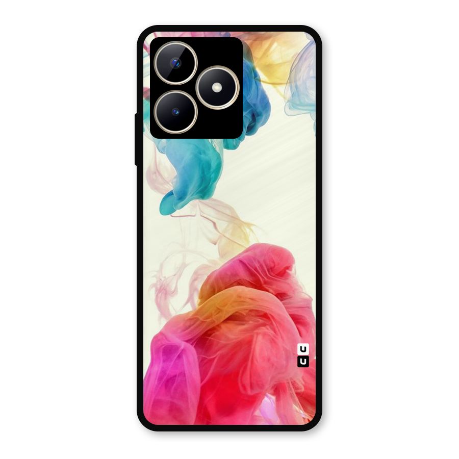 Colorful Splash Metal Back Case for Realme Narzo N53